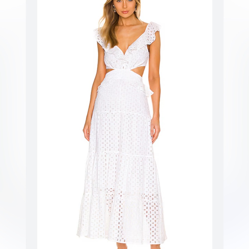 NWOT | Karina Grimaldi | Marigot Eyelet Dress in White